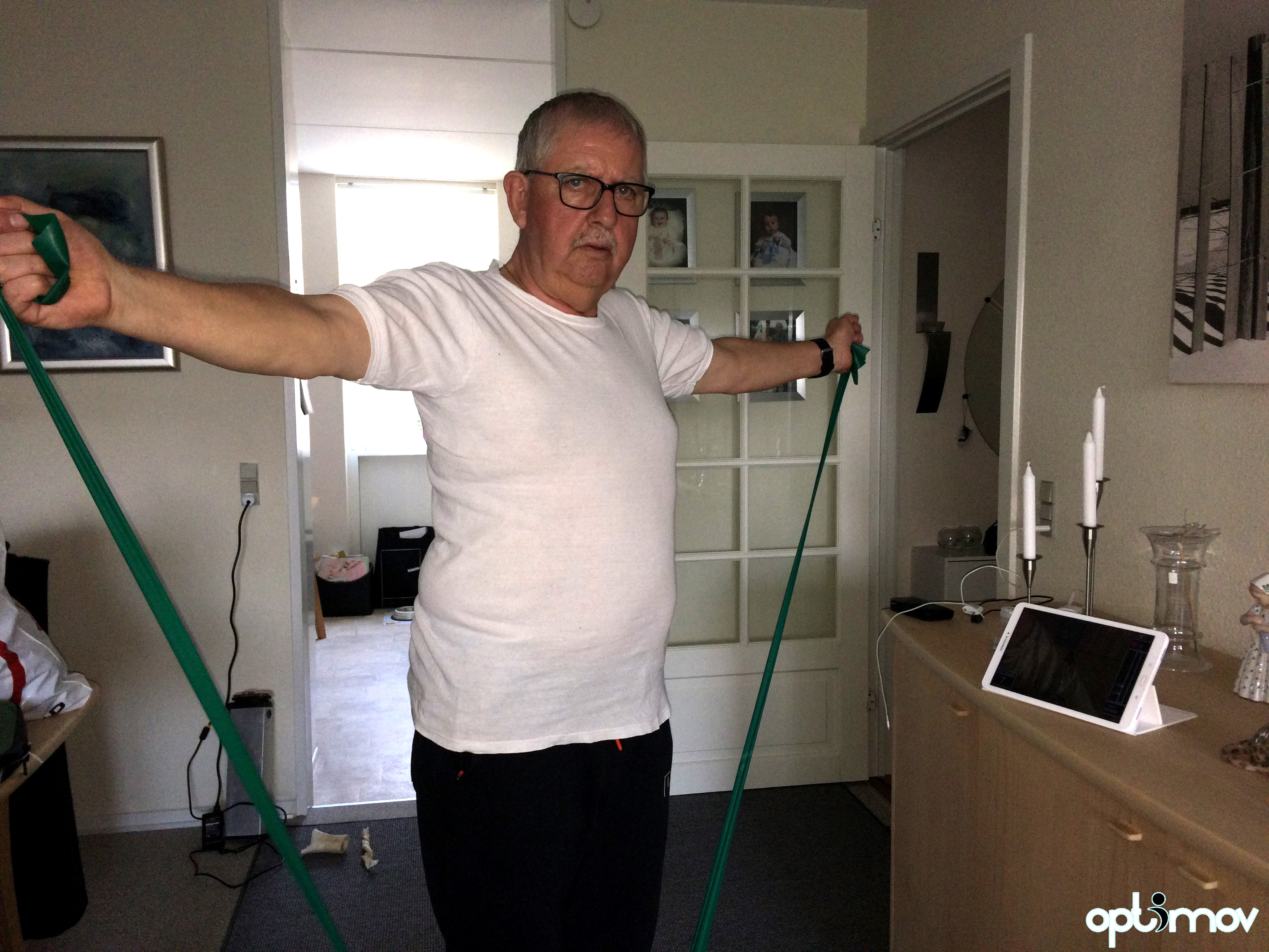 Optimover - Henry - training at home with the app