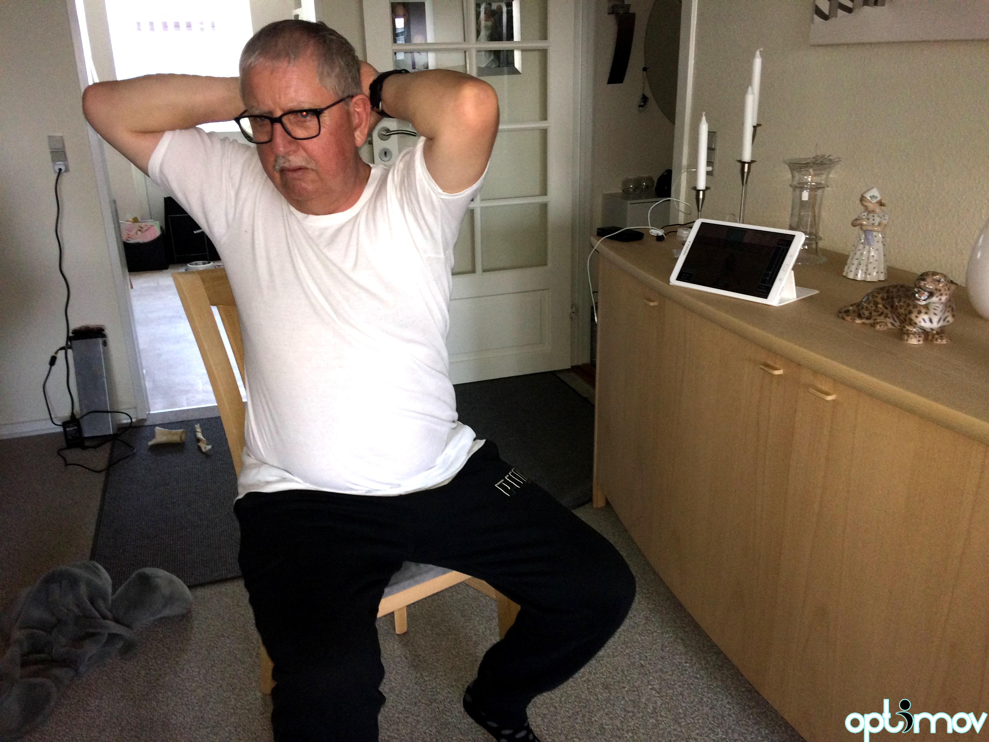 Optimover - Henry - training at home with the app