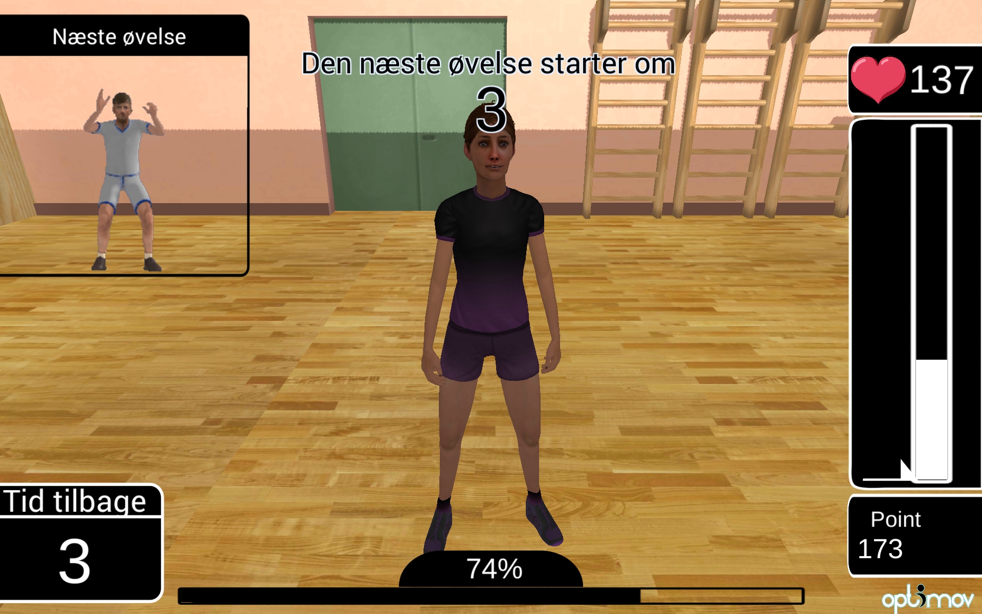 Optimover telerehabilitation